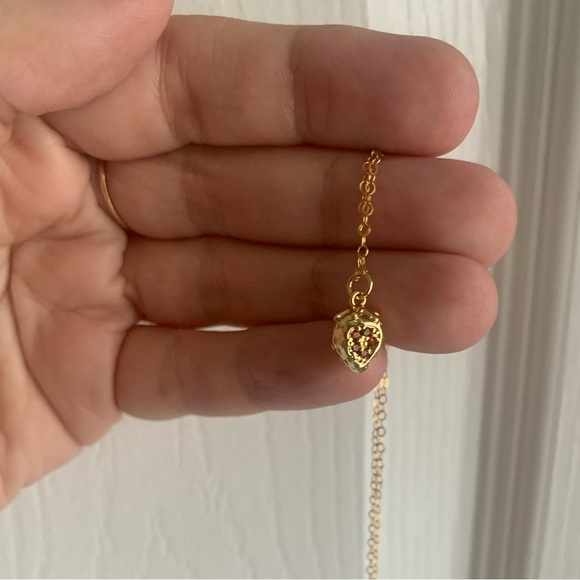 Jewelberry Gold Fill Strawberry Necklace - Picture 4 of 6